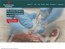 Tablet Screenshot of bloodcare.org.uk